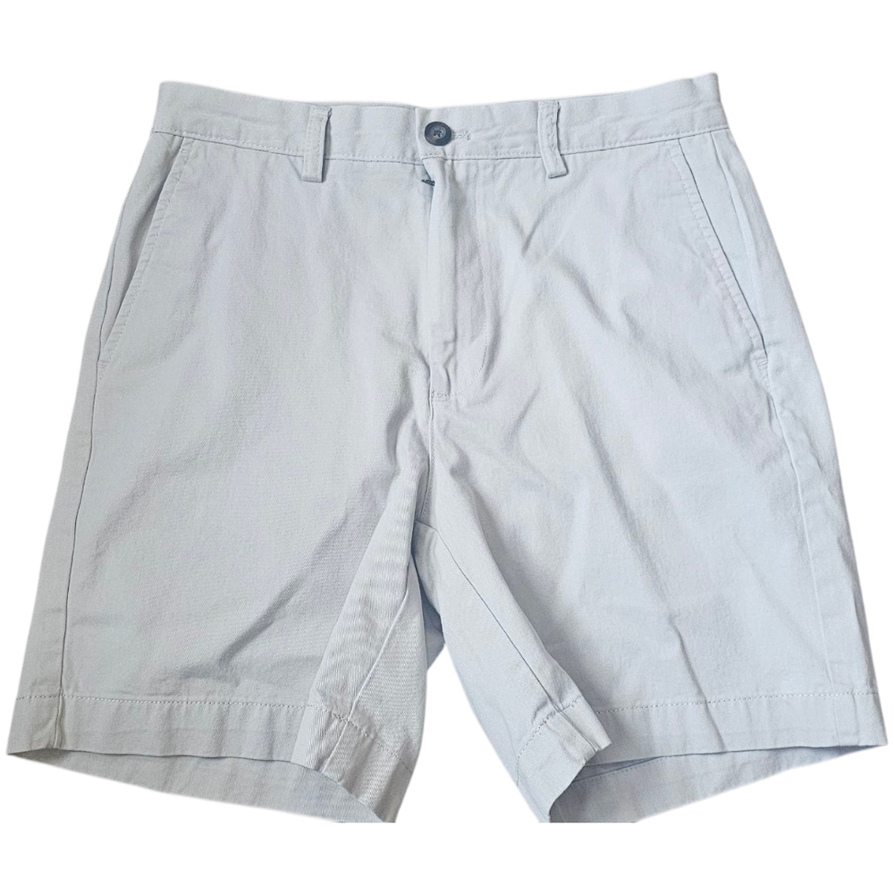 Amazon Essentials Men’s Classic Light Gray Cotton Chino Shorts Size 28